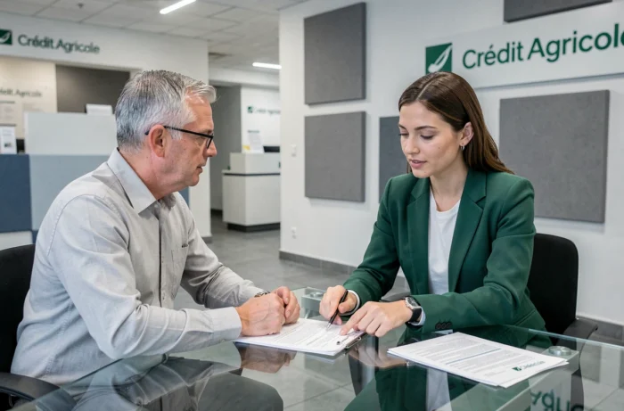 Rendez-vous bancaire Crédit Agricole pour comprendre un prélèvement Predica sur relevé
